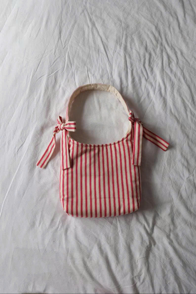 Slouchy Hobo Bow Bag Sewing Pattern PDF, Slouchy Tote Bag Pattern, Beginner Friendly Video Tutorial