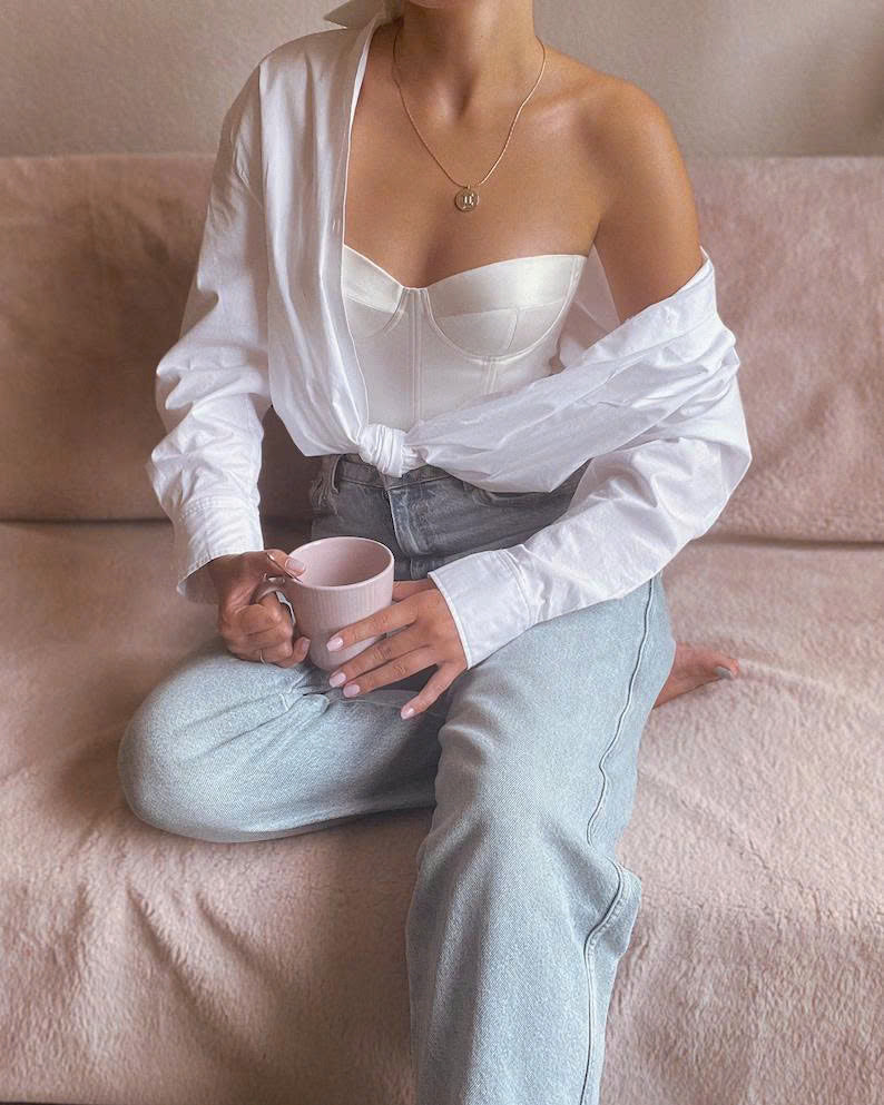 Rose Cafe Bustier Dress Sewing Pattern: Underwire Soft Cup (A4 PDF Download)