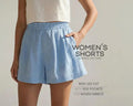 Women's Shorts Sewing Pattern - Simple Shorts Pattern (Linen Shorts With Pockets PDF Pattern)