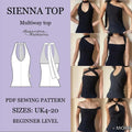 Beginner Multi-Style Convertible Top Sewing Pattern (PDF Digital Download)