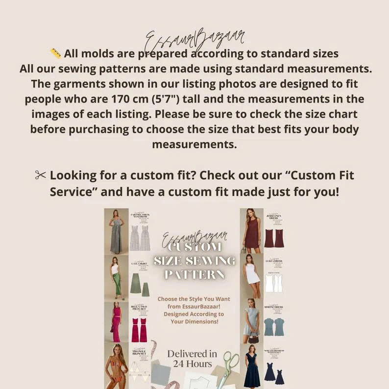Flounce Midi Dress Pattern, PDF Sewing Pattern Dress, Easy Wedding Midi Dress Sewing Pattern, Summer Dress Pattern XS-4XL